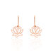Boucles D'oreilles Pendantes Rosita Argent Rose - Boucles d'oreilles fantaisie Femme | Histoire d’Or
