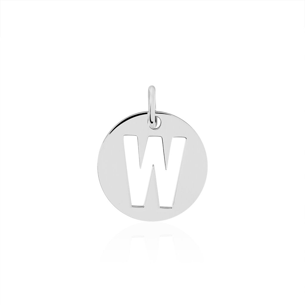 Pendentif Elio W Argent Blanc