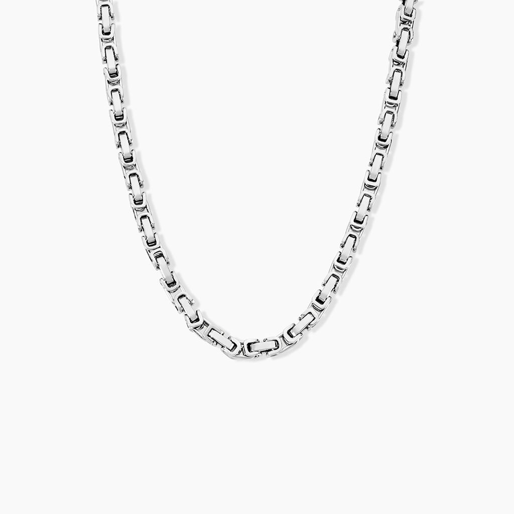 Collier Rui Acier Blanc - Colliers fantaisie Homme | Histoire d’Or
