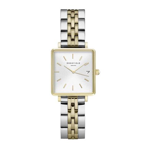 Montre Rosefield The Mini Boxy Blanc - Montres Femme | Histoire d&rsquo;Or