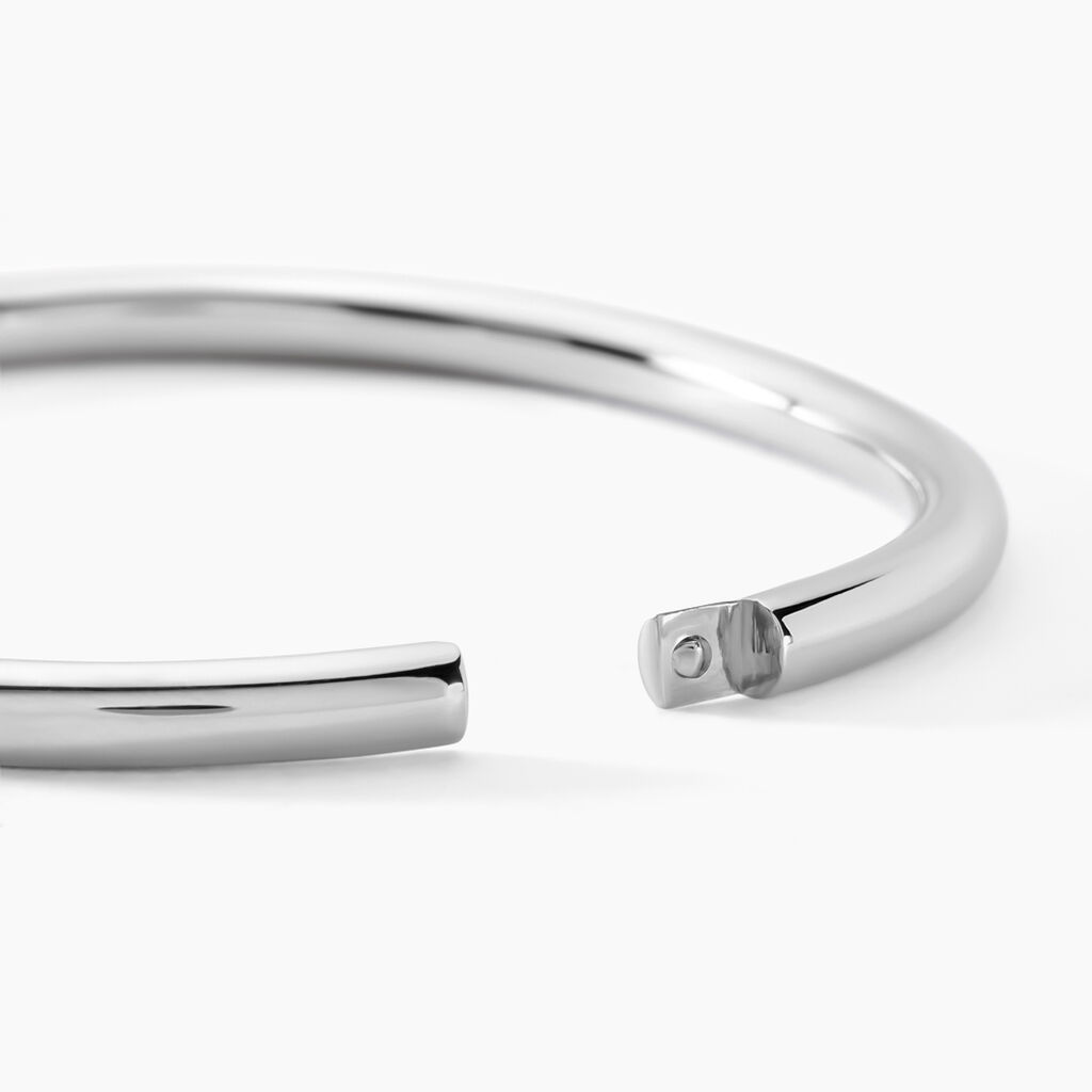 Bracelet Jonc Seville Acier Blanc - Bracelets joncs Femme | Histoire d’Or