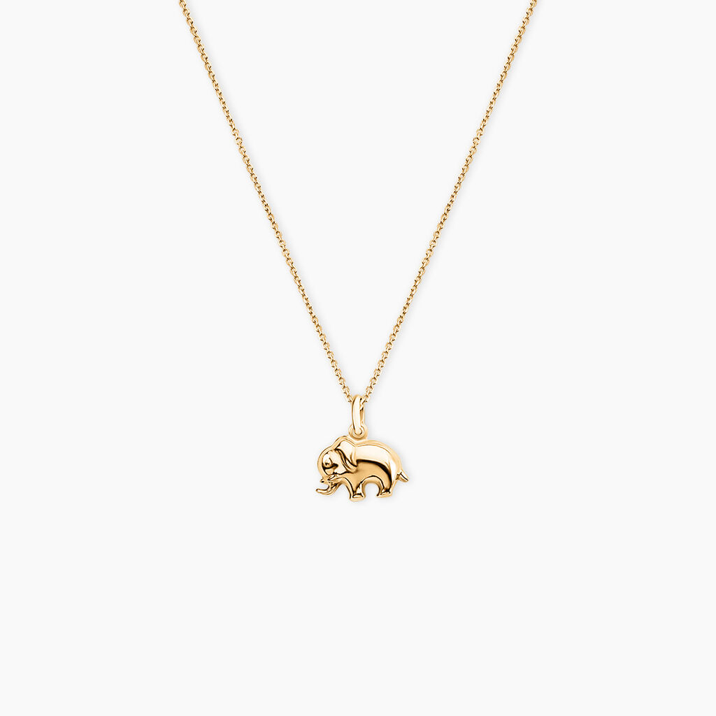Pendentif Haiza Elephant Or Jaune - Pendentifs Famille | Histoire d’Or