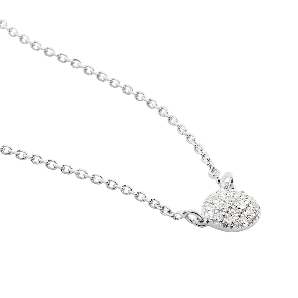 Collier Teani Or Blanc Diamant - Colliers Femme | Histoire d’Or