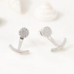 Bijoux D'oreilles Phybie Argent Blanc Oxyde De Zirconium - Boucles d'oreilles fantaisie Femme | Histoire d&rsquo;Or