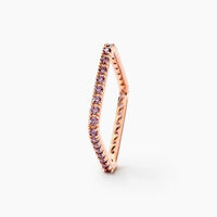 Bague Aselya Argent Rose Oxyde De Zirconium