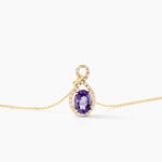 Collier Passion Or Jaune Amethyste Et Oxyde De Zirconium - Colliers Femme | Histoire d&rsquo;Or