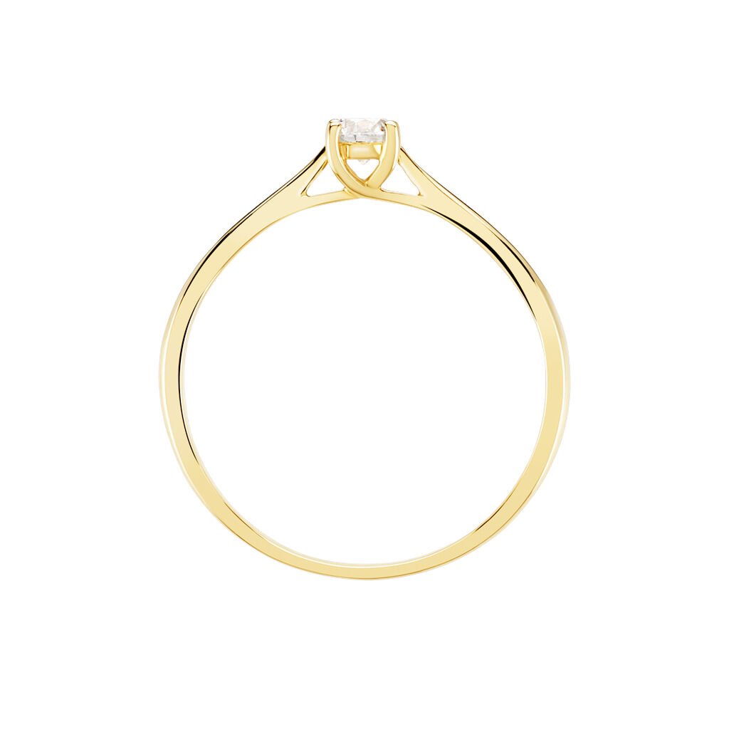 Bague Solitaire One Or Jaune Diamant - Bagues solitaires Femme | Histoire d&rsquo;Or