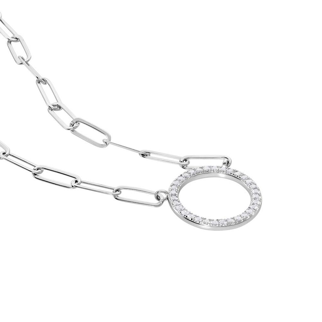 Collier Argent Sadoc Oxydes De Zirconium - Colliers Femme | Histoire d&rsquo;Or