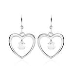 Boucles D'oreilles Pendantes Argent Blanc Armo Oxydes De Zirconium - Boucles d'oreilles fantaisie Femme | Histoire d&rsquo;Or