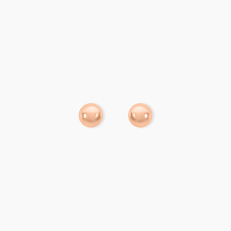 Boucles D'oreilles Puces Virgie Argent Rose - Boucles d'oreilles fantaisie Femme | Histoire d’Or