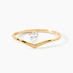 Bague Lizbeth Or Jaune Oxyde De Zirconium - Bagues solitaires Femme | Histoire d&rsquo;Or