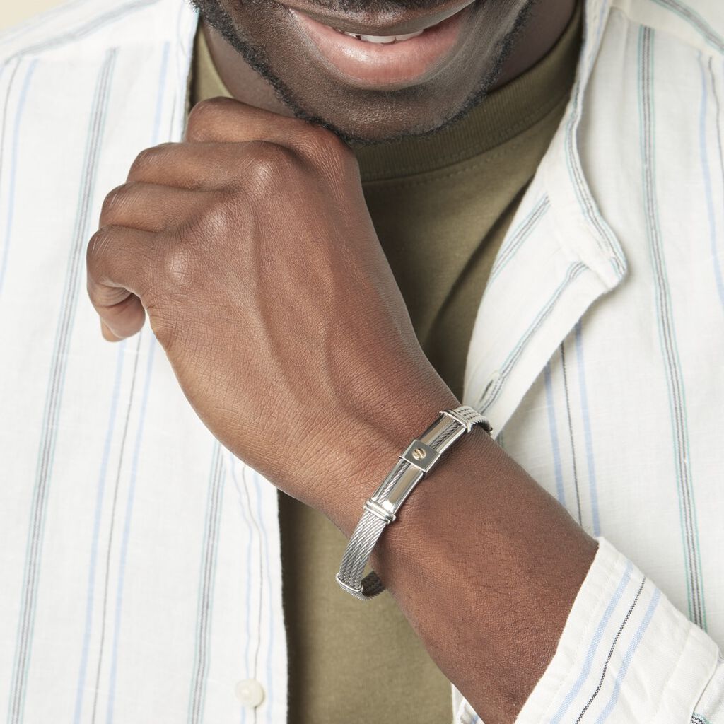 Bracelet Davilia Or Acier Bicolore - Bracelets Homme | Histoire d’Or