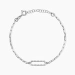 Bracelet Isabel Argent Blanc Oxyde De Zirconium - F&ecirc;te des m&egrave;res Femme | Histoire d&rsquo;Or