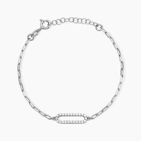 Bracelet Isabel Argent Blanc Oxyde De Zirconium - Bracelets Femme | Histoire d&rsquo;Or