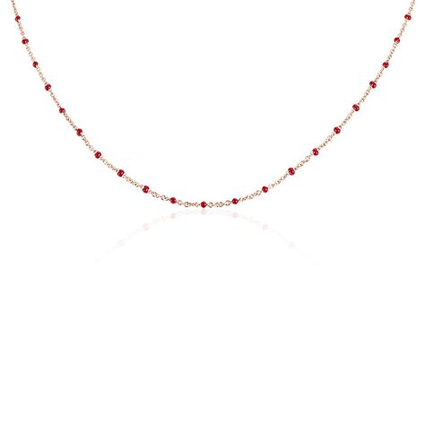 Collier Argent Rose Polka - Colliers fantaisie Femme | Histoire d’Or