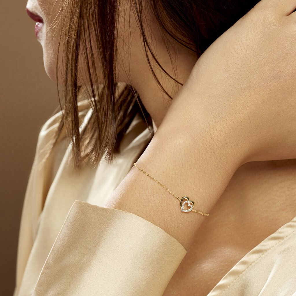 Bracelet Constancia Or Jaune Oxyde De Zirconium - Bracelets Femme | Histoire d’Or