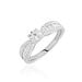 Bague Stockholm Ld Platine Blanc Diamant Synthétique - Bagues solitaires Femme | Histoire d’Or