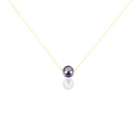 Collier Sissy Or Jaune Perle De Culture