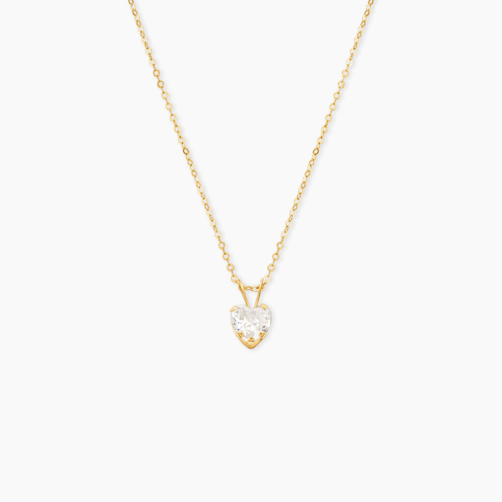 Collier Aodren Or Jaune Oxyde De Zirconium - Colliers Famille | Histoire d&rsquo;Or
