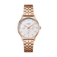 Montre Cluse Minuit Multifonction Blanc
