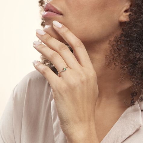 Bague Or Jaune Karmele Emeraude - Bagues solitaires Femme | Histoire d’Or