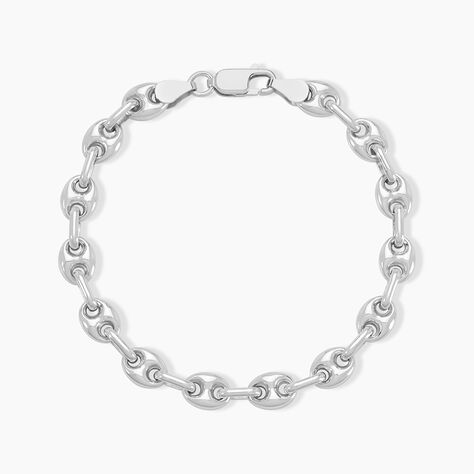 Bracelet Carrus Argent Blanc - Bracelets cha&icirc;ne Homme | Histoire d&rsquo;Or