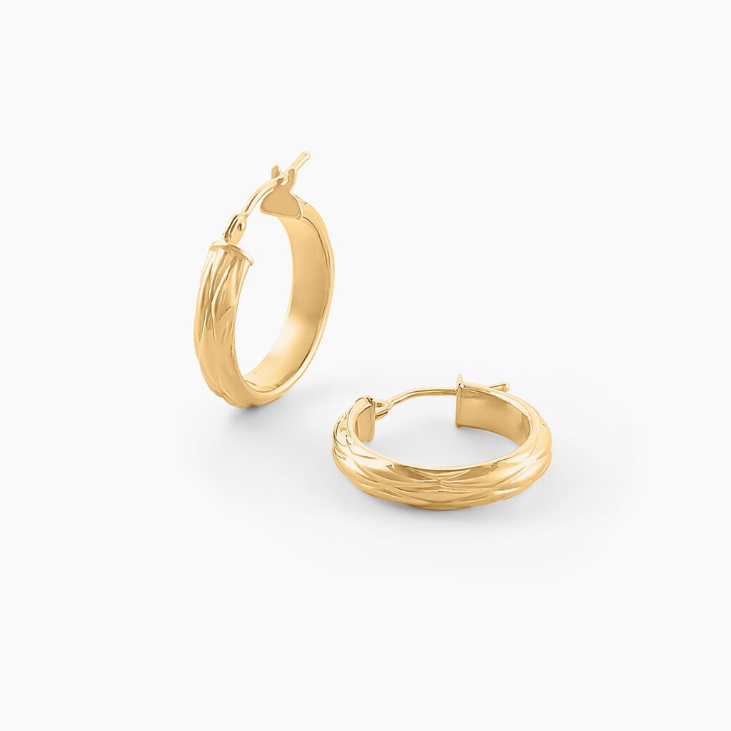 Créoles Antiope Or Jaune - Boucles d'oreilles créoles Femme | Histoire d’Or