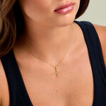 Pendentif Crawford Argent Dor&eacute; A L'Or 750/1000 - Pendentifs Communion Femme | Histoire d&rsquo;Or