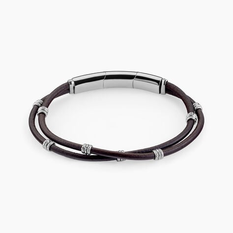 Bracelet Cuir De Vache Marron - Bracelets Cuir Homme | Histoire d&rsquo;Or