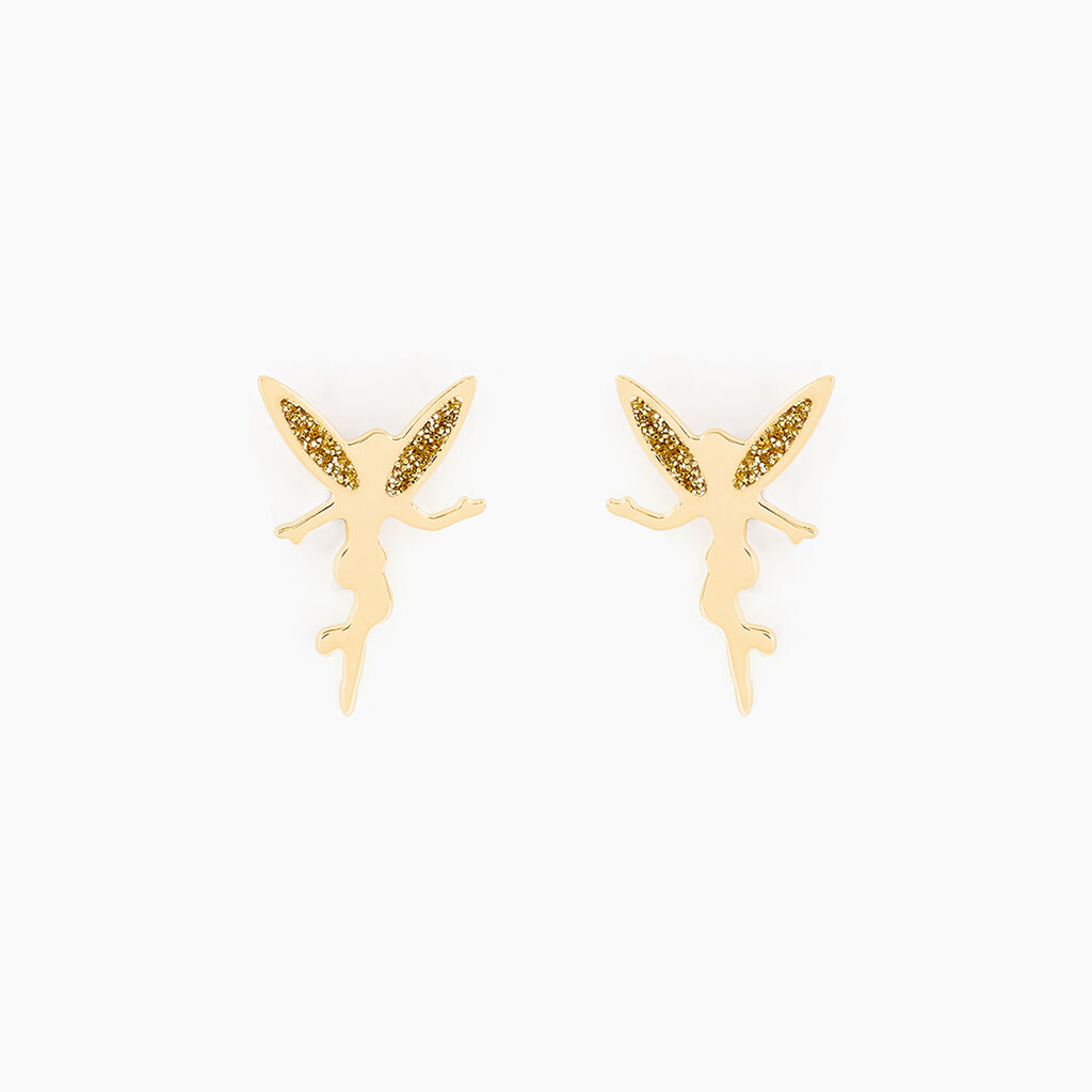 Boucles D'oreilles Puces Feelia Or Jaune - Clous d'oreilles Enfant | Histoire d&rsquo;Or