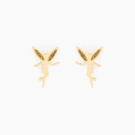 Boucles D'oreilles Puces Feelia Or Jaune - Clous d'oreilles Enfant | Histoire d&rsquo;Or