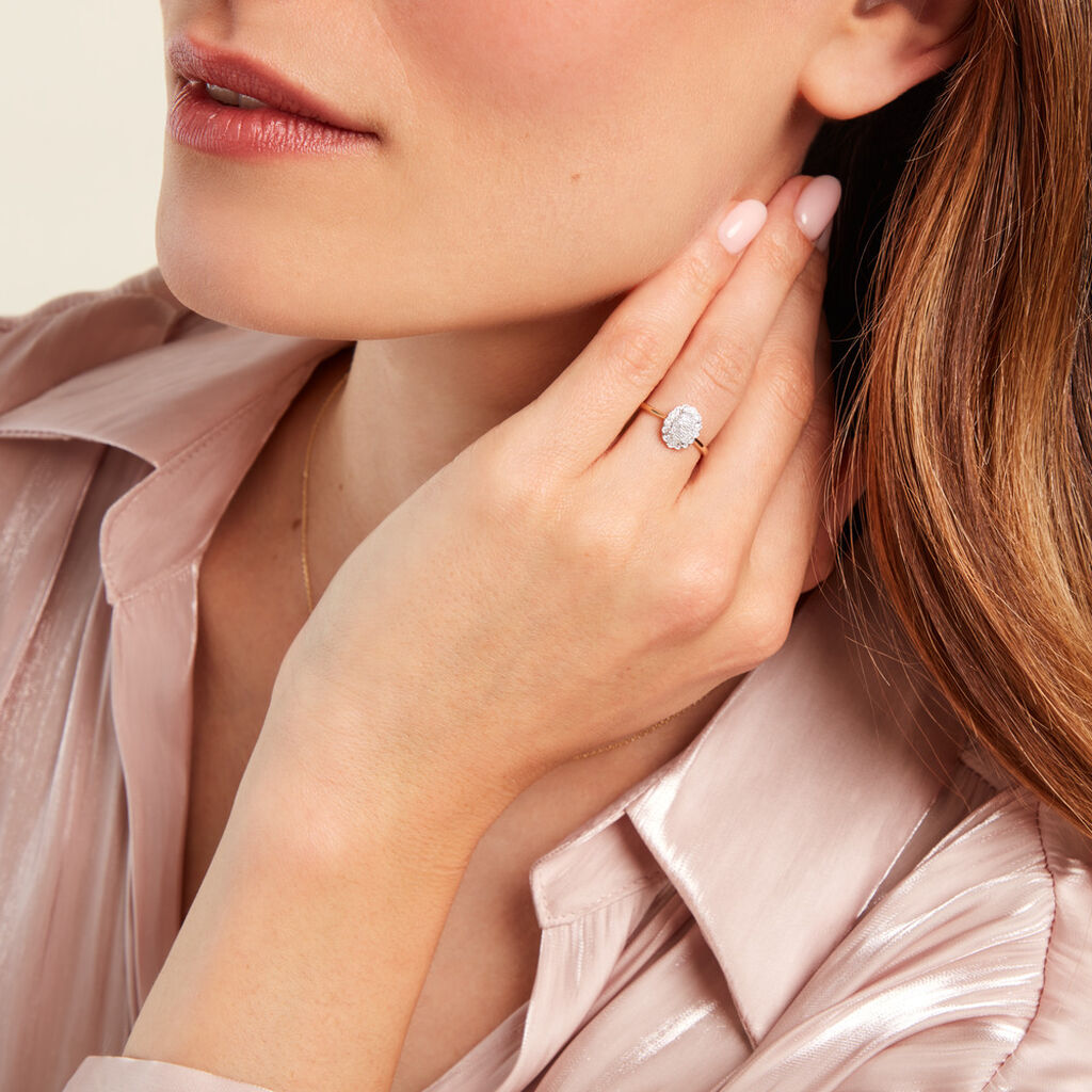 Bague Shyam Or Jaune Diamant - Bagues avec pierre Femme | Histoire d’Or