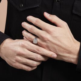 Chevaliere Argent Blanc Tarek - Chevalières Homme | Histoire d’Or