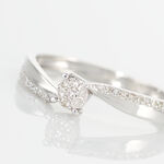 Bague Callysta Or Blanc Diamant - Bagues avec pierre Femme | Histoire d&rsquo;Or