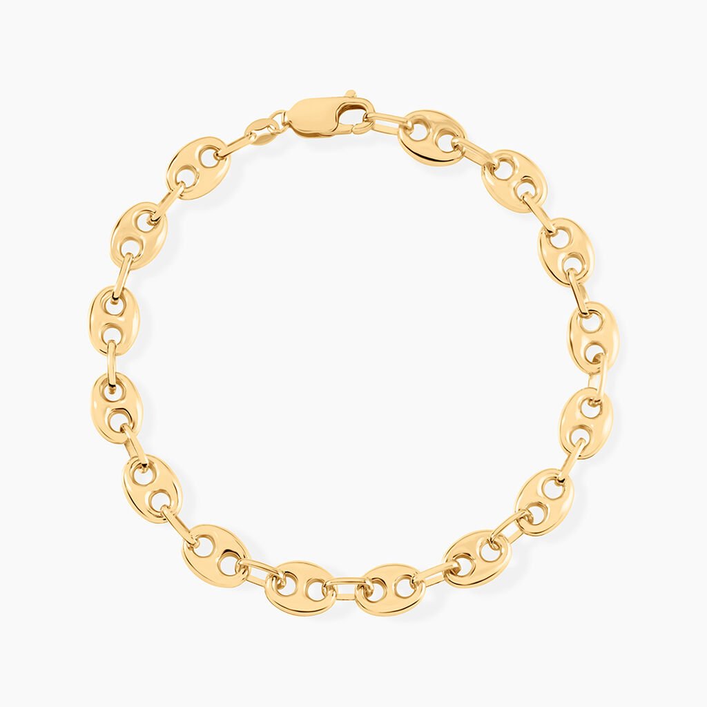 Bracelet Or Jaune Dami - Bracelets cha&icirc;ne Homme | Histoire d&rsquo;Or