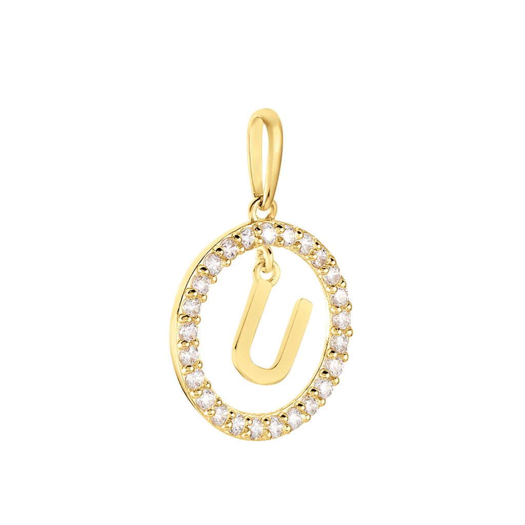 Pendentif Gabe Or Jaune Oxyde De Zirconium - Pendentifs Femme | Histoire d’Or