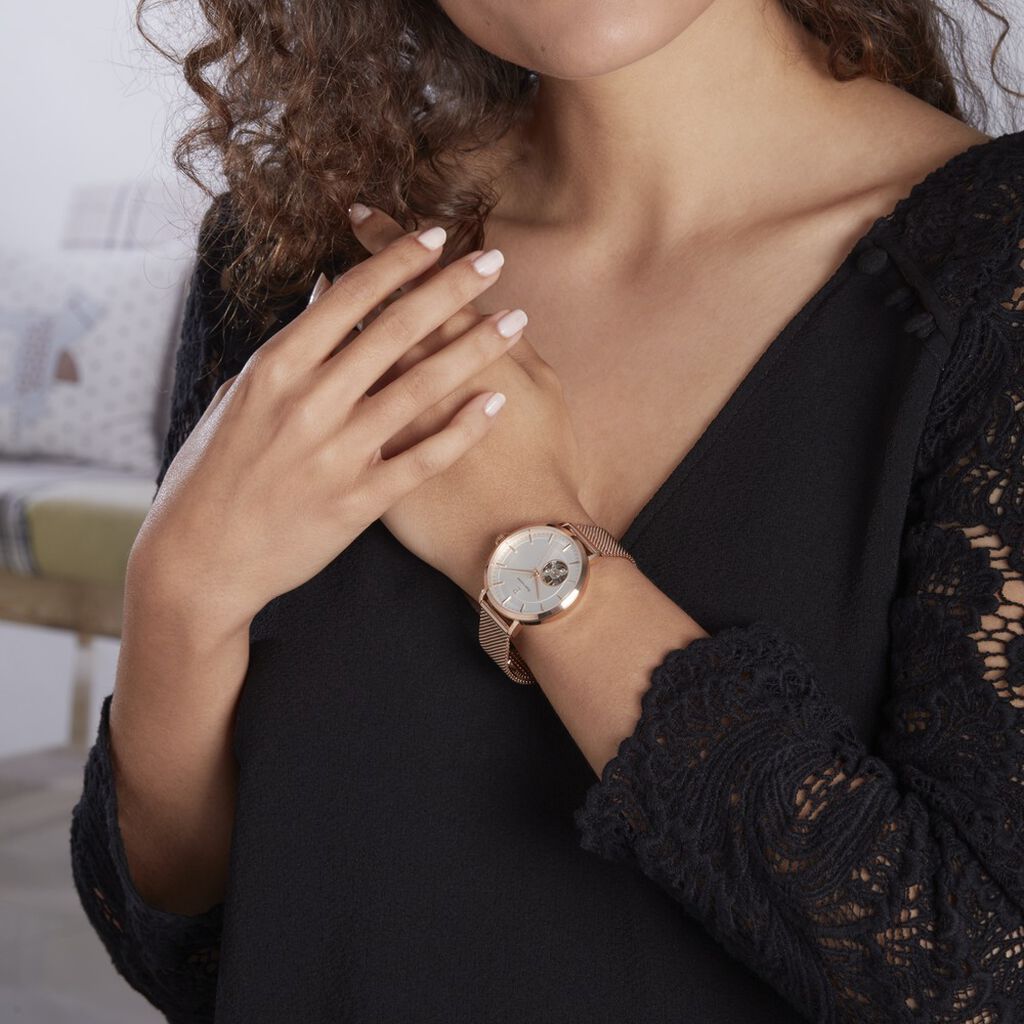 Coffre De Montre Pierre Lannier Automatic Argenté - Bijoux Fête des Grands-Mères Femme | Histoire d’Or