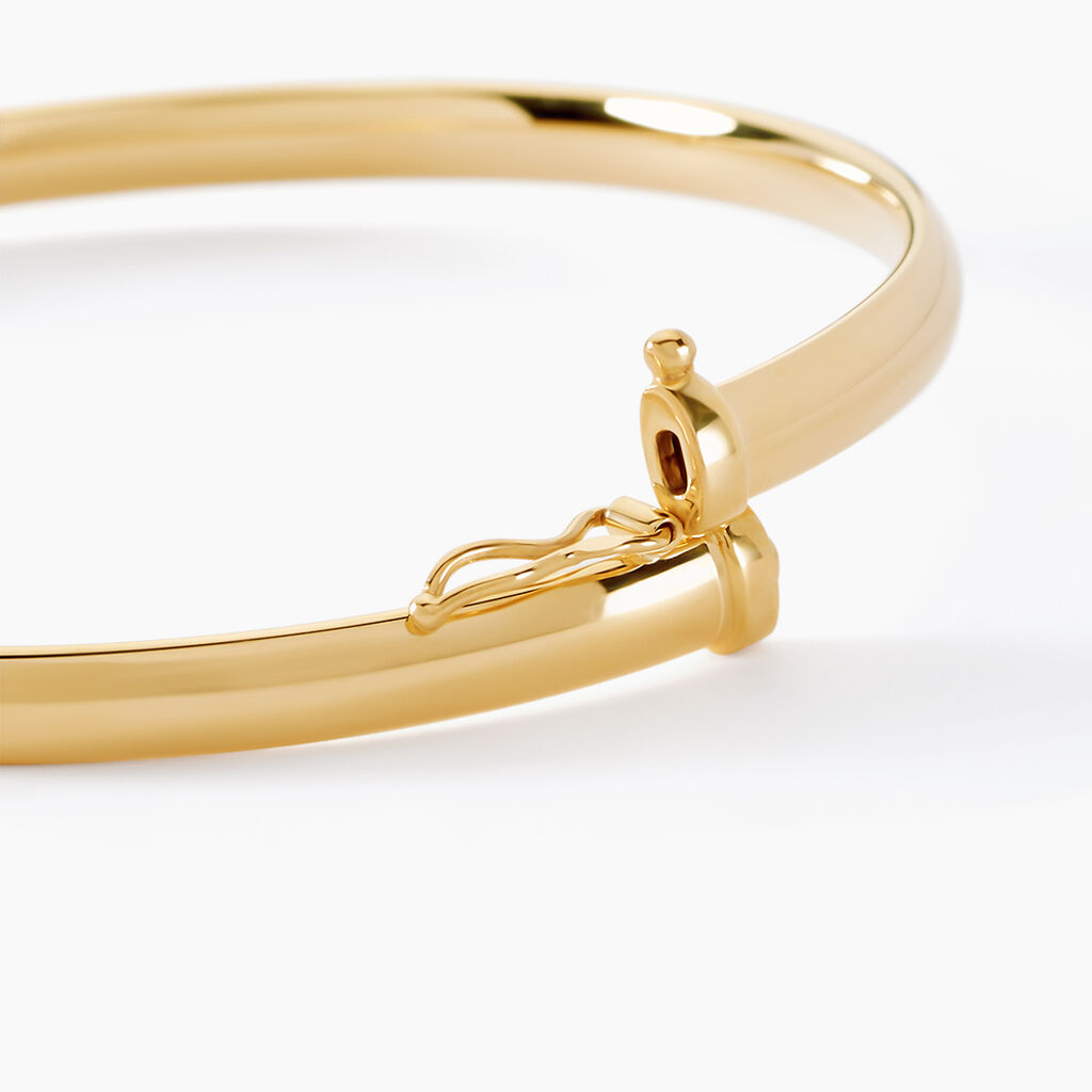 Bracelet Jonc Cynthia Fil Plat Lisse Or Jaune - Bracelets joncs Femme | Histoire d&rsquo;Or