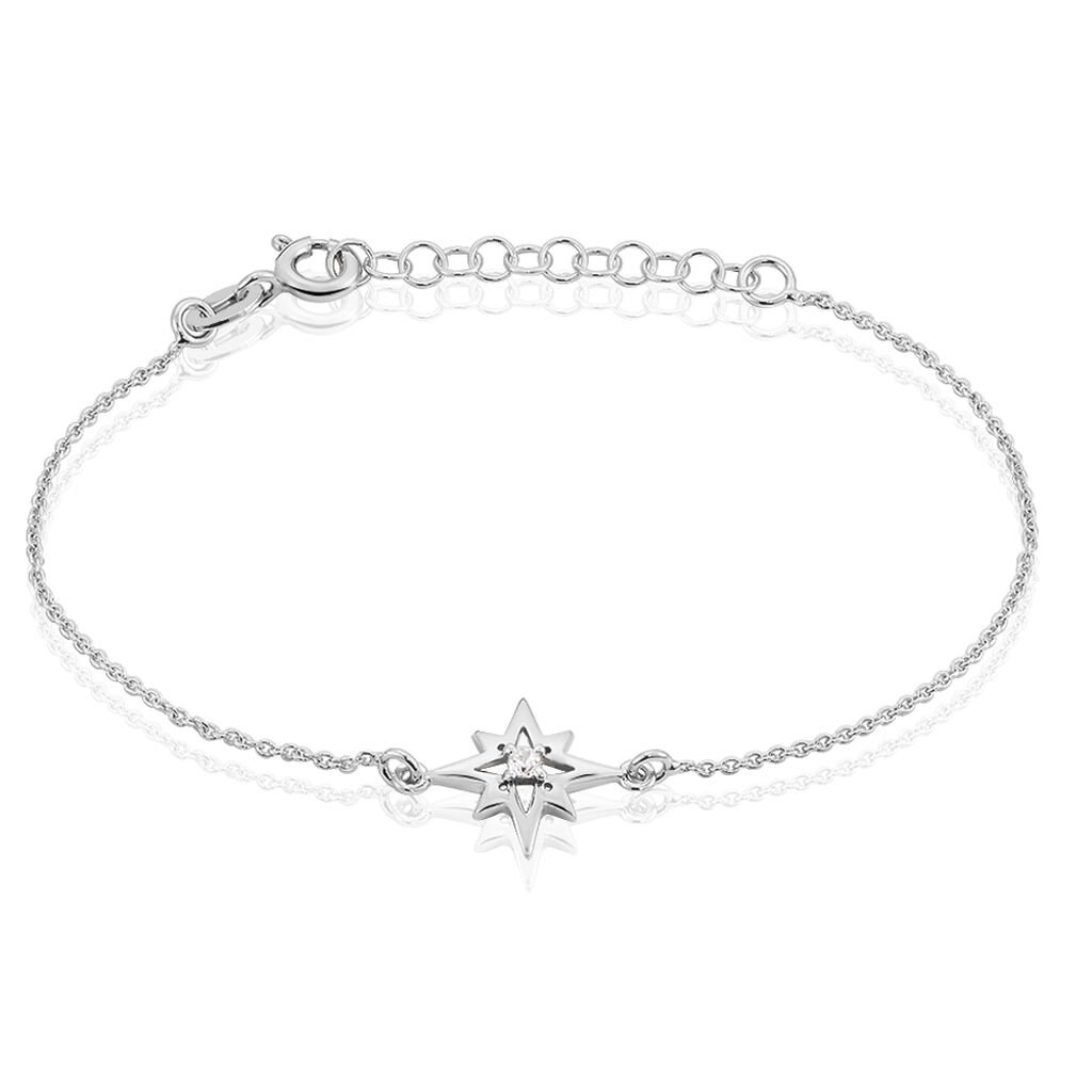 Bracelet Beverlie Argent Blanc Oxyde De Zirconium