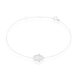 Bracelet Aicha Or Blanc Diamant - Bracelets Femme | Histoire d’Or