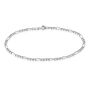 Bracelet Cameo Maille Alternee 1/3 Or Blanc