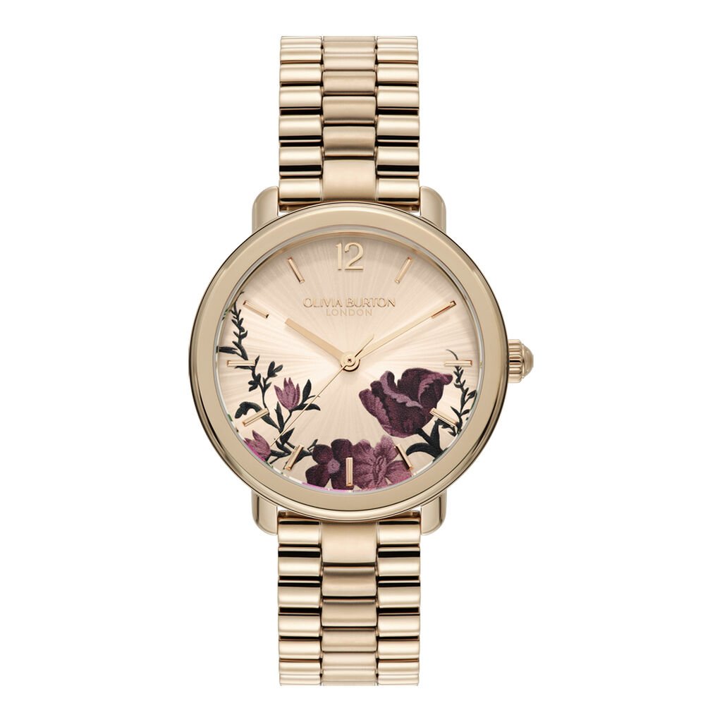Montre Olivia Burton Vintage Floral Rose - Montres Femme | Histoire d&rsquo;Or