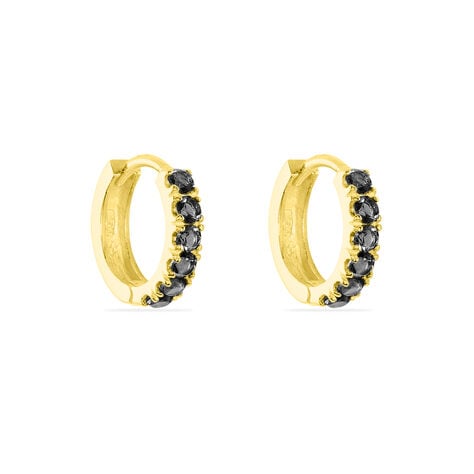 Creoles Or Jaune Andgelina Oxydes - Boucles d'oreilles cr&eacute;oles Femme | Histoire d&rsquo;Or