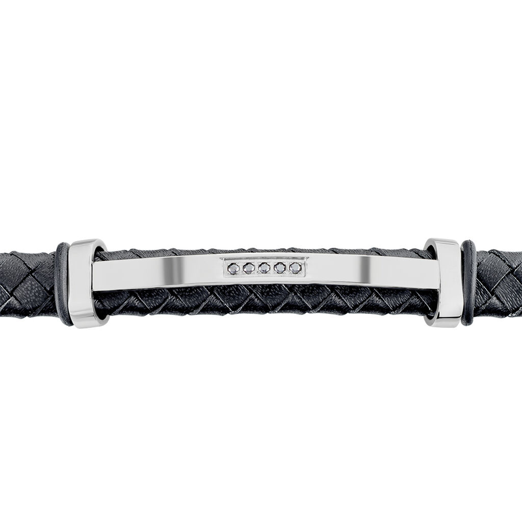Bracelet Moris Acier Blanc Oxyde De Zirconium - Bracelets Homme | Histoire d’Or