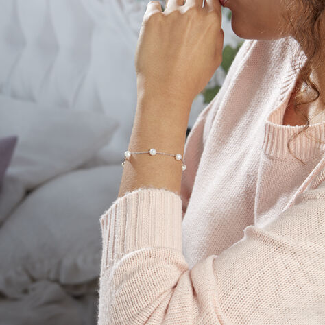 Bracelet Perlita Argent Blanc Perle De Culture - Bracelets Femme | Histoire d’Or