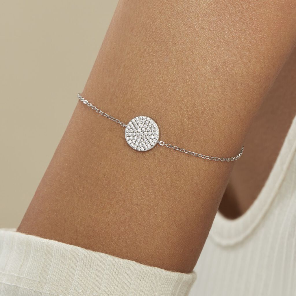 Bracelet Angeles Argent Blanc Oxyde De Zirconium - Bracelets Femme | Histoire d’Or