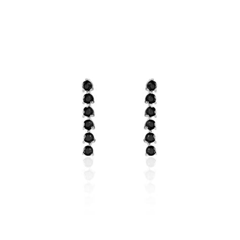Boucles D'oreilles Grimpantes Gastoun Argent Oxyde - Boucles d'oreilles fantaisie Femme | Histoire d&rsquo;Or