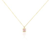 Collier Campsis Or Jaune Calcedoine