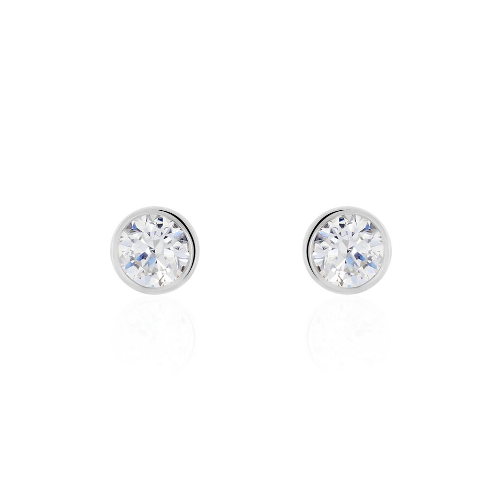 Boucles D'oreilles Pendantes Abha Argent Blanc Oxyde De Zirconium - Boucles d'oreilles fantaisie Femme | Histoire d’Or
