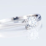 Bague Solitaire Victoria Platine Blanc Diamant - Bagues solitaires Femme | Histoire d&rsquo;Or